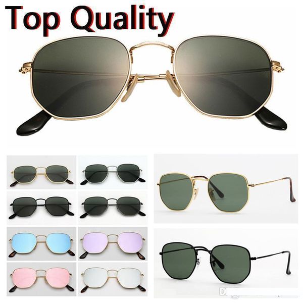 desinger sunglasses hexagonal flat glass lenses for men women male female sunglasses with brown or black case, cloth, paper box, accessories, White;black
desinger sunglasses hexagonal flat glass lenses for men women male female sunglasses with brown or black case, cloth, paper box, accessories, White;black