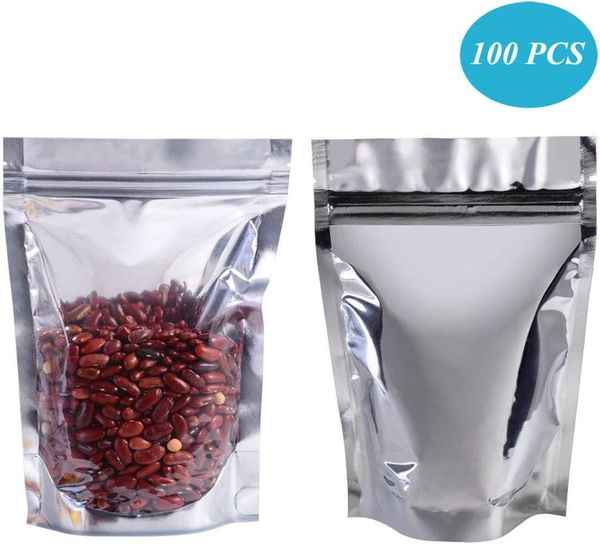 aluminum foil pouches 100 pack ziplock bags pouch resealable aluminum snack food dried flowers tea food storage mix colors
aluminum foil pouches 100 pack ziplock bags pouch resealable aluminum snack food dried flowers tea food storage mix colors