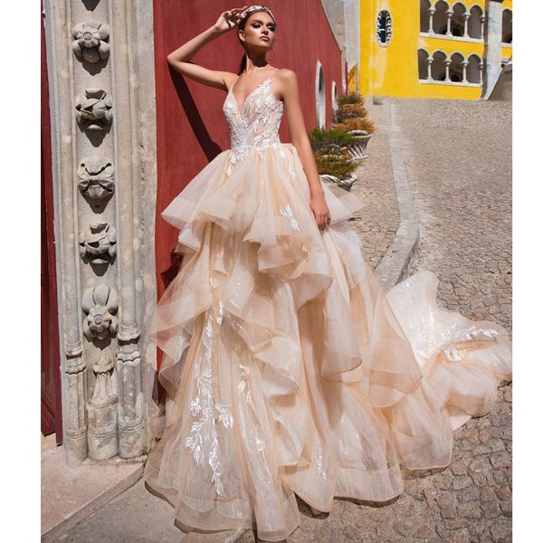 new ruffled tulle ball gown wedding dress elegant v-neck tank straps ruched puffy princess bridal dresses plus size gowns, White
new ruffled tulle ball gown wedding dress elegant v-neck tank straps ruched puffy princess bridal dresses plus size gowns, White