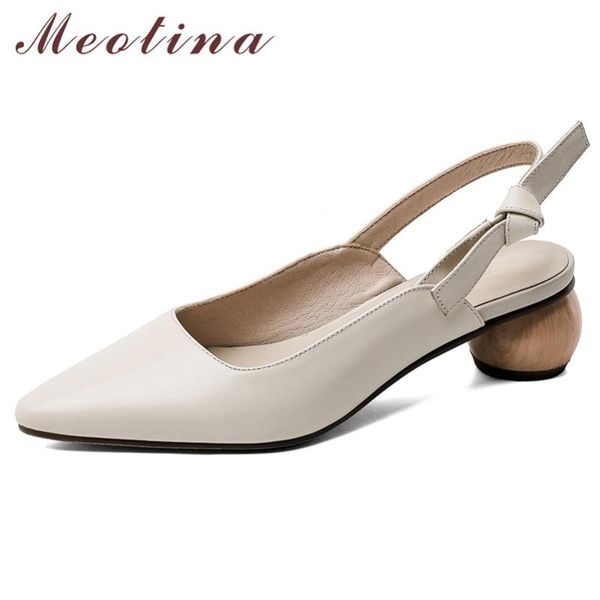 meotina high heels women slingbacks shoes natural genuine leather strange style heels shoes cow leather pointed toe pumps ladies, Black
meotina high heels women slingbacks shoes natural genuine leather strange style heels shoes cow leather pointed toe pumps ladies, Black