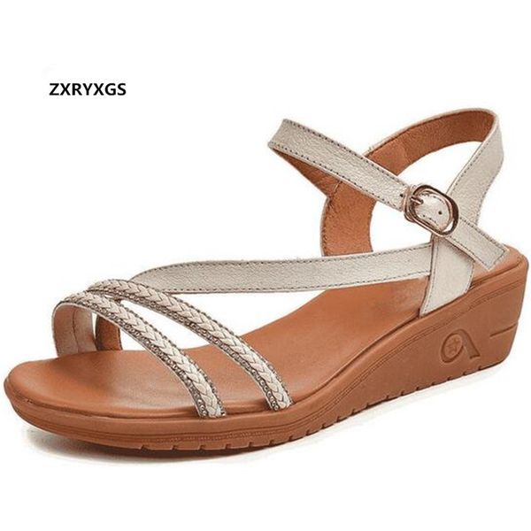 sale 2020 new summer open toe sandals genuine leather sandals flat wedge non-slip soft comfortable women, Black
sale 2020 new summer open toe sandals genuine leather sandals flat wedge non-slip soft comfortable women, Black