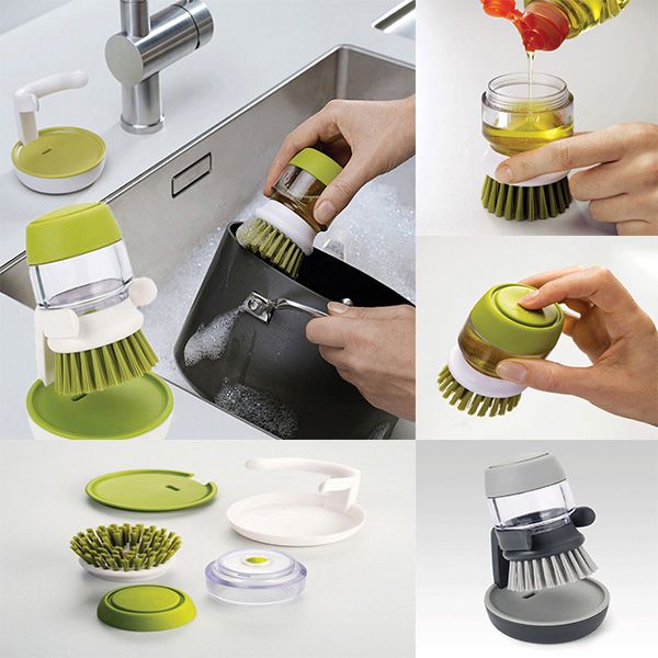 dish brush with washing up liquid soap dispenser kitchen utensil pot clean brush
dish brush with washing up liquid soap dispenser kitchen utensil pot clean brush