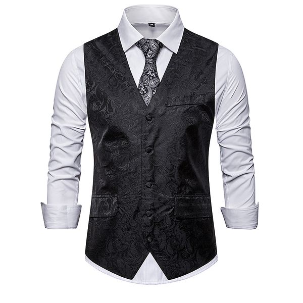 steampunk suit vest men shiny bronzing paisley flower chaleco hombre slim fit sleeveless wedding tuxedo dress vest waistcoat men, Black;white
steampunk suit vest men shiny bronzing paisley flower chaleco hombre slim fit sleeveless wedding tuxedo dress vest waistcoat men, Black;white