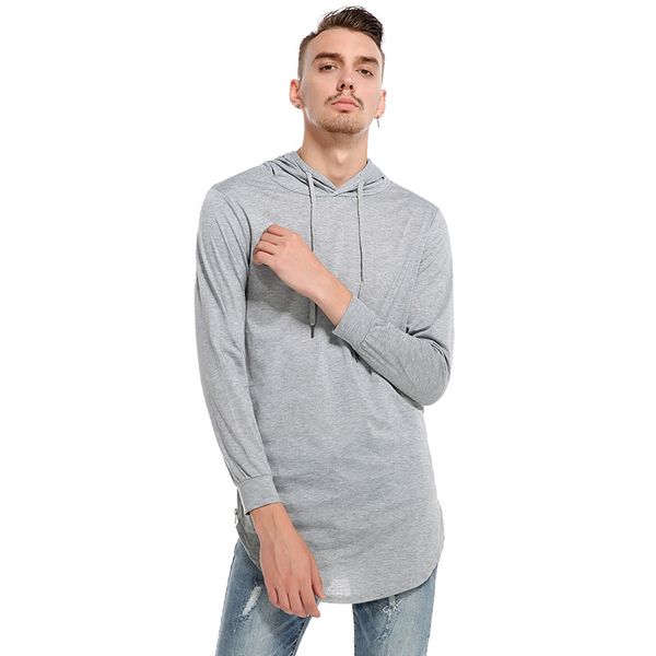 2019 new men's high street spring foreign trade hooded long sweater men's t-shirt men\x27s t\x2dshirt b25, Black
2019 new men's high street spring foreign trade hooded long sweater men's t-shirt men\x27s t\x2dshirt b25, Black