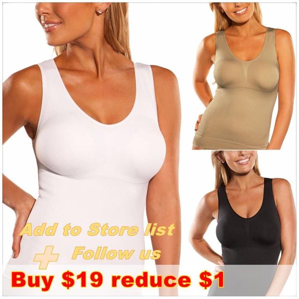 casual wireless cami shaper vest women body shaper underwear slimming shapewear vest 3pcs/set, Black;white
casual wireless cami shaper vest women body shaper underwear slimming shapewear vest 3pcs/set, Black;white