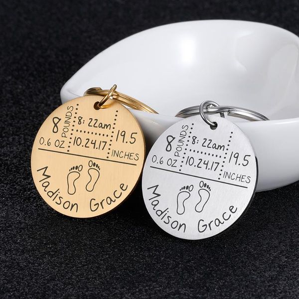 baby keychain personalized name date of birth weight time height for newborn commemorate baby stats keyring new mom gift, Silver
baby keychain personalized name date of birth weight time height for newborn commemorate baby stats keyring new mom gift, Silver