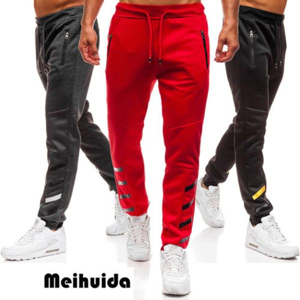 men's sports pants fitness running joggers trousers casual slim sweatpants, Black
men's sports pants fitness running joggers trousers casual slim sweatpants, Black