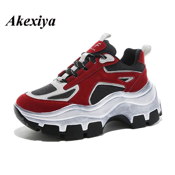 2019 new brand retro chunky sneakers women shoes red black white high platform sneakers female shoes casual dad
2019 new brand retro chunky sneakers women shoes red black white high platform sneakers female shoes casual dad