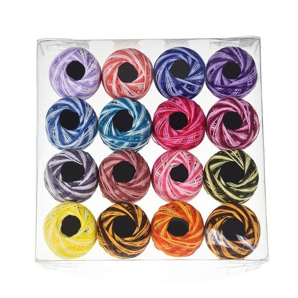 16pcs/roll cotton diy craft embroidery thread knitting dyeing line sewing accessories pvc box packaging, Black;white
16pcs/roll cotton diy craft embroidery thread knitting dyeing line sewing accessories pvc box packaging, Black;white