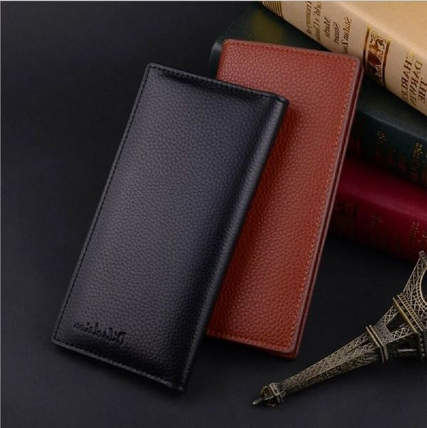 men vintage retro wallet solid simple luxury money cards holders long wallets, Red;black
men vintage retro wallet solid simple luxury money cards holders long wallets, Red;black