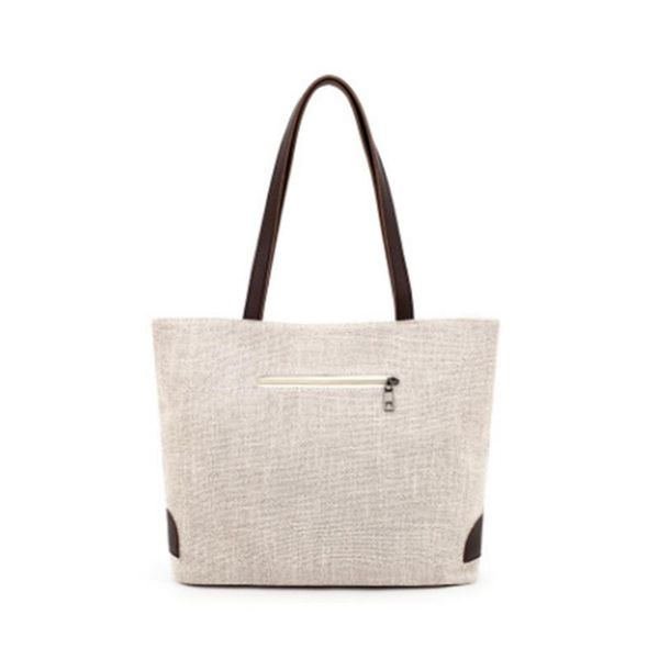 women solid color linen shoulder bag large opening lightweight waterproof handbag fashion large capacity zipper tote bag
women solid color linen shoulder bag large opening lightweight waterproof handbag fashion large capacity zipper tote bag