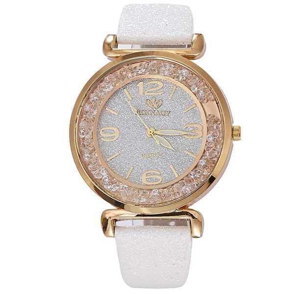 women adjustable buckle clasp luxury wrist watch quartz round dial crystal rhinestone leather strap analog, Slivery;brown
women adjustable buckle clasp luxury wrist watch quartz round dial crystal rhinestone leather strap analog, Slivery;brown