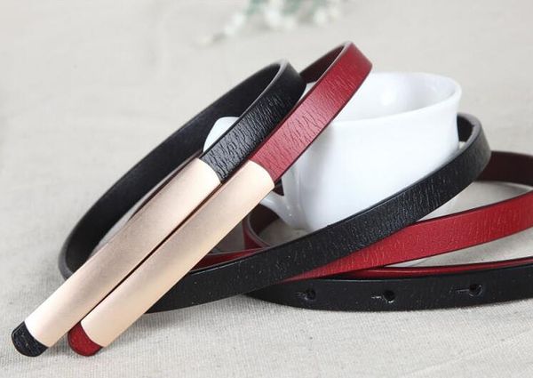 women's abrasive gold belts buckle metal narrow genuine leather black belt for women waist ceinture femme designer, Black;brown
women's abrasive gold belts buckle metal narrow genuine leather black belt for women waist ceinture femme designer, Black;brown