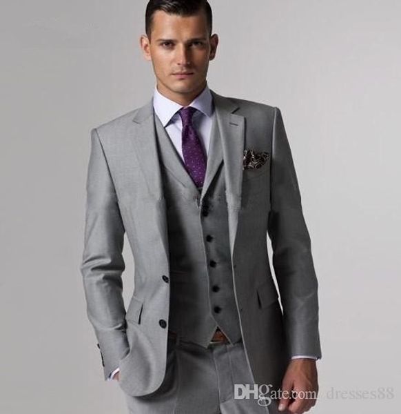 настроить slim fit groom смокинги groomsmen светло-серый боковой vent свадьба лучший мужской костюм мужские костюмы (куртка + брюки + жилет, Black;gray
настроить slim fit groom смокинги groomsmen светло-серый боковой vent свадьба лучший мужской костюм мужские костюмы (куртка + брюки + жилет, Black;gray