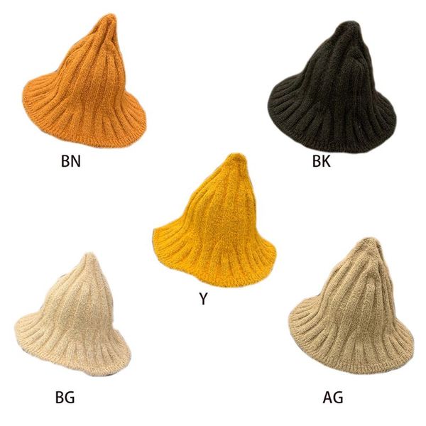 женщины cute pointy witch bucket hat ребристые knit зимы solid color fisherman cap 95ab
женщины cute pointy witch bucket hat ребристые knit зимы solid color fisherman cap 95ab
