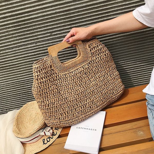 casual big straw beach bag travel vacation shoulder bag fashion handbag handmade woven totes high capacity bags for women
casual big straw beach bag travel vacation shoulder bag fashion handbag handmade woven totes high capacity bags for women