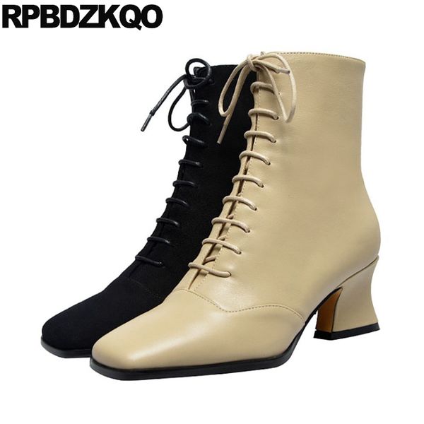 square toe big size ankle suede plus sheepskin women winter boots genuine leather shoes black lace up high heel chunky
square toe big size ankle suede plus sheepskin women winter boots genuine leather shoes black lace up high heel chunky
