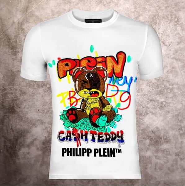 new spring summer designers t-shirts men's casual tees fashion crystal skull printing tshirt men luxury streetwear hip hop rock, Black;brown
new spring summer designers t-shirts men's casual tees fashion crystal skull printing tshirt men luxury streetwear hip hop rock, Black;brown
