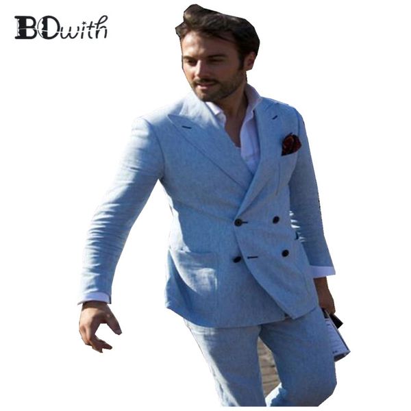 wedding men suit light blue peaked collar slim fit 2 pieces (jacket +pant) custom made for wedding groom tuxedos formal suits, White;black
wedding men suit light blue peaked collar slim fit 2 pieces (jacket +pant) custom made for wedding groom tuxedos formal suits, White;black
