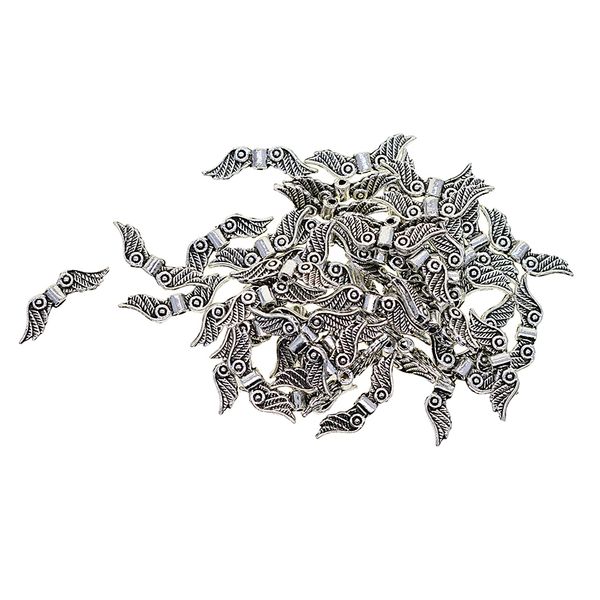 100 pieces vintage tibetan silver plated angel wing charm beads spacer jewelry findings parts for jewelry making bracelet necklace pendant
100 pieces vintage tibetan silver plated angel wing charm beads spacer jewelry findings parts for jewelry making bracelet necklace pendant