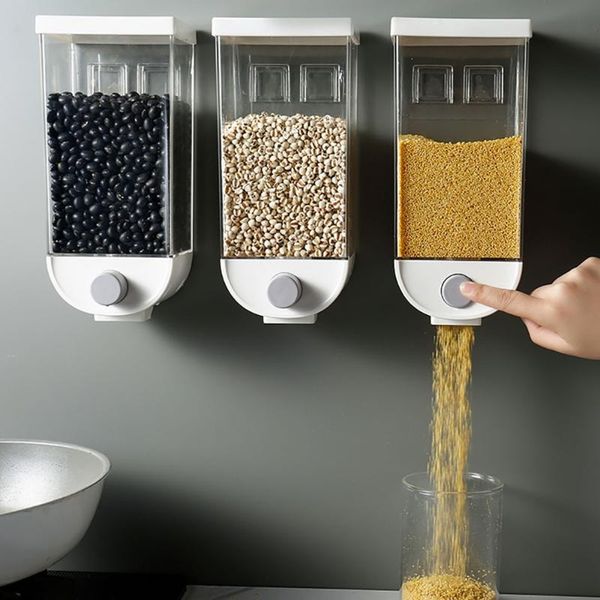 1000/1500ml wall hanging whole grains storage container kitchen grain rice beans sealed jars oatmeal dispenser
1000/1500ml wall hanging whole grains storage container kitchen grain rice beans sealed jars oatmeal dispenser