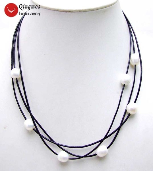 qingmos natural freshwater white pearl pendant necklace for women with 10-11mm rice pearl necklace 3 strands 19-21" chokers 5935, Silver
qingmos natural freshwater white pearl pendant necklace for women with 10-11mm rice pearl necklace 3 strands 19-21" chokers 5935, Silver