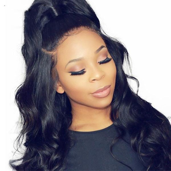 body wave 360 lace frontal wig with baby hair 180% density brazilian lace front human hair wigs remy, Black
body wave 360 lace frontal wig with baby hair 180% density brazilian lace front human hair wigs remy, Black