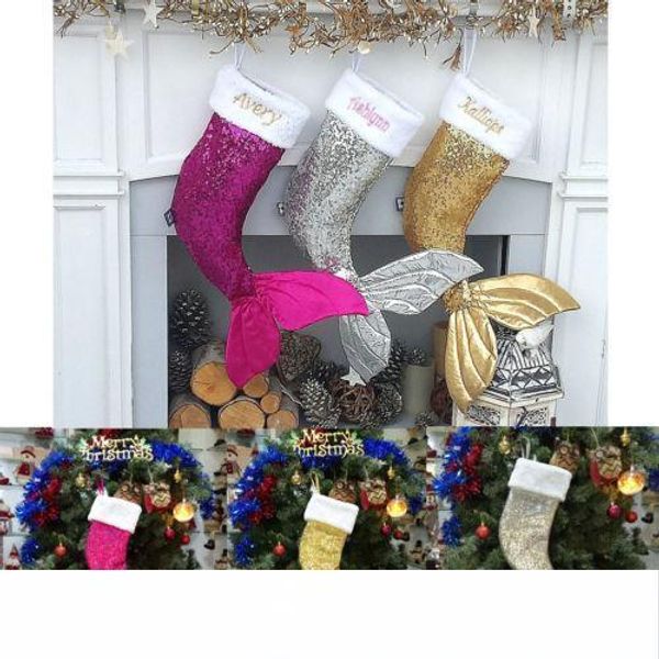 18 '' дети luxury mermaid блестки xmas stocking sack санта рождественские подарки hot
18 '' дети luxury mermaid блестки xmas stocking sack санта рождественские подарки hot
