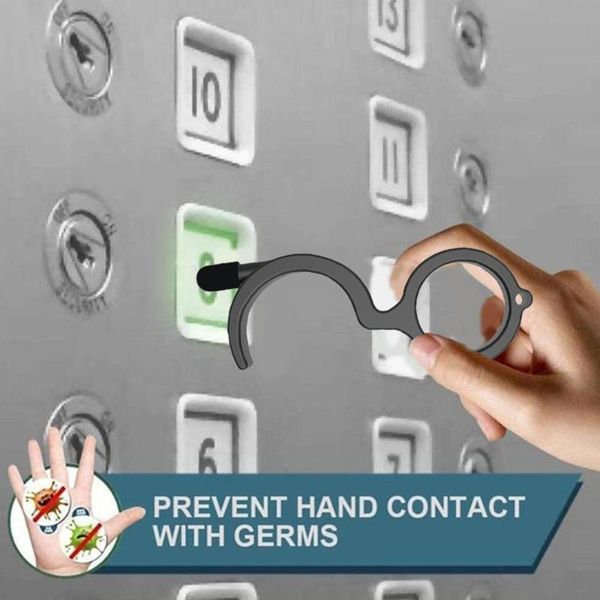 contact-door opener door opener portable key tool multifunction key hook tool non-contact hygiene hand press elevator, Black;gray
contact-door opener door opener portable key tool multifunction key hook tool non-contact hygiene hand press elevator, Black;gray