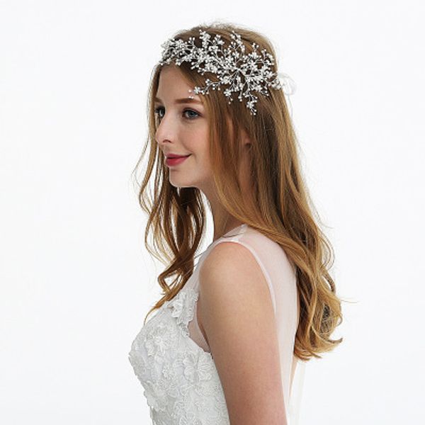 2019 european new boutique handmade bride wedding hair band hair accessories / silver multi-style optional explosion models bridal headdress
2019 european new boutique handmade bride wedding hair band hair accessories / silver multi-style optional explosion models bridal headdress