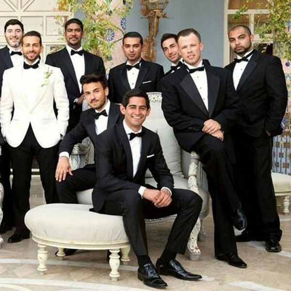 2020 custom made groom tuxedos groomsmen tuxedos suits (jacket+pants) men suits formal suit for men wedding side vent groom wear cheap, Black;gray
2020 custom made groom tuxedos groomsmen tuxedos suits (jacket+pants) men suits formal suit for men wedding side vent groom wear cheap, Black;gray