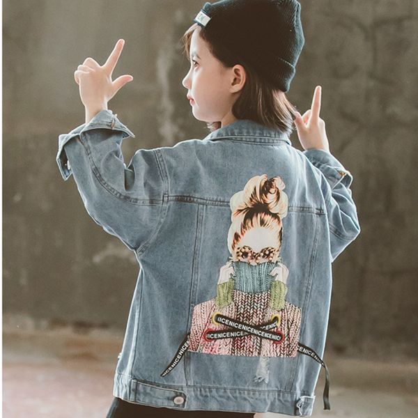 dfxd children girls jeans coat 2019 fall long sleeve cartoon single-breasted ripped denim outwear for 3-12yrs teens girl clothes, Blue;gray
dfxd children girls jeans coat 2019 fall long sleeve cartoon single-breasted ripped denim outwear for 3-12yrs teens girl clothes, Blue;gray