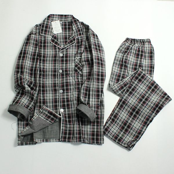 spring and summer new men's cotton plaid pajamas long sleeve men sleepwear plus size pyjama leisure nightwear sleeping suits, Black;brown
spring and summer new men's cotton plaid pajamas long sleeve men sleepwear plus size pyjama leisure nightwear sleeping suits, Black;brown