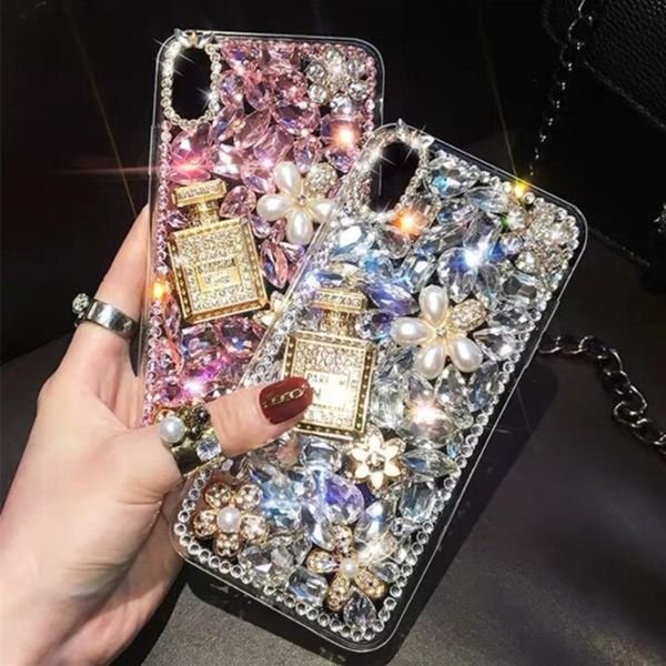 luxury rhinestone diamond phone case diy perfume bottle and flower cover cases for iphonexs xr max samsung s10 plus s8 s9plus note8 note9
luxury rhinestone diamond phone case diy perfume bottle and flower cover cases for iphonexs xr max samsung s10 plus s8 s9plus note8 note9