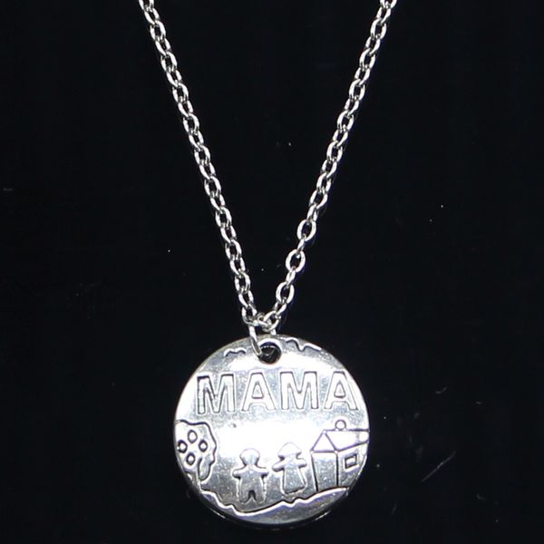 20pcs new fashion necklace 22mm mama children home silver pendants short long women men colar gift jewelry choker
20pcs new fashion necklace 22mm mama children home silver pendants short long women men colar gift jewelry choker