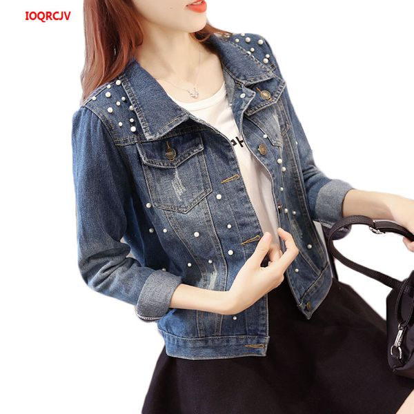 women's jackets large size beading denim jacket 2021 spring autumn short slim jeans plus 5xl ladies basic overcoat w883, Black;brown
women's jackets large size beading denim jacket 2021 spring autumn short slim jeans plus 5xl ladies basic overcoat w883, Black;brown