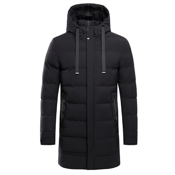 men's winter jacket solid colored heavy hooded mid-length down cotton jacket oversize casual chic men's warm coat, Black
men's winter jacket solid colored heavy hooded mid-length down cotton jacket oversize casual chic men's warm coat, Black