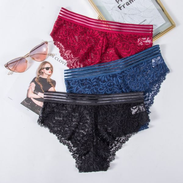 3pcs lace transparent panties new women underwear lingerie female fashion panty low waist underpants briefs, Black;pink
3pcs lace transparent panties new women underwear lingerie female fashion panty low waist underpants briefs, Black;pink