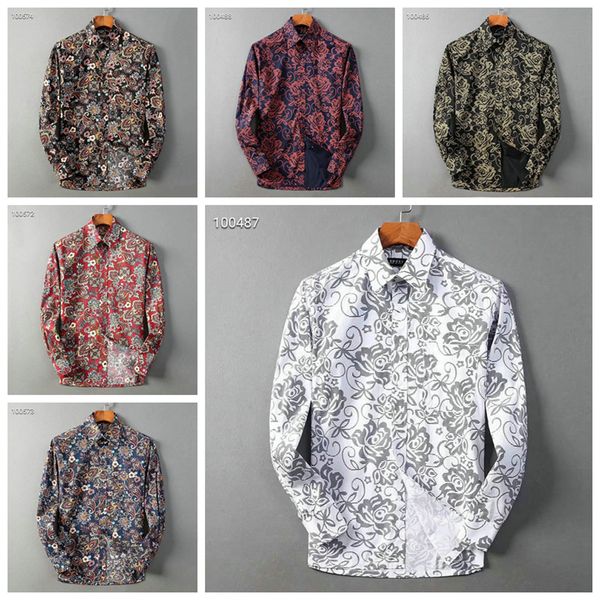 Luxury Mens Designer Long Sleeve Shirts Firmate Business Dress Shirts Fashion Casual Brand Shirt Print Slim Shirt Homme Button Up Tops 067
Luxury Mens Designer Long Sleeve Shirts Firmate Business Dress Shirts Fashion Casual Brand Shirt Print Slim Shirt Homme Button Up Tops 067