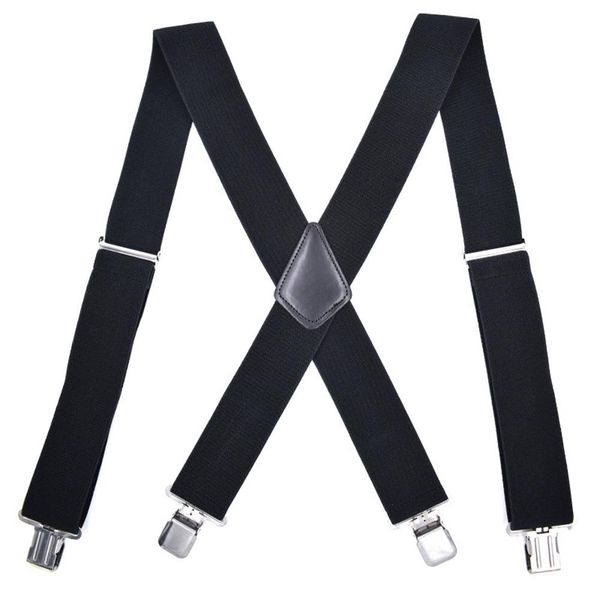 adjustable men elastic clip-on x-back suspender pants wide band braces strap, Black;white
adjustable men elastic clip-on x-back suspender pants wide band braces strap, Black;white