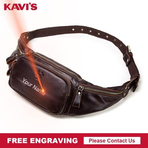 kavis engraving 100% cowhide genuine leather waist bag men male packs belt loops chest bag mobile phone holder named
kavis engraving 100% cowhide genuine leather waist bag men male packs belt loops chest bag mobile phone holder named
