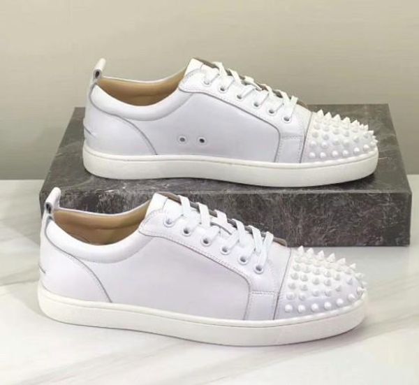 designer shoes for man women red bottoms junior spikes flat sneakers genuine leather fashion paris dress shoes with box 35-46 lll, Black
designer shoes for man women red bottoms junior spikes flat sneakers genuine leather fashion paris dress shoes with box 35-46 lll, Black