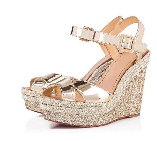 2020 collection 19s perfect almeria 120mm red bottom sandal women shoes wedges gold specchio leather platform high heel wedding party, Black
2020 collection 19s perfect almeria 120mm red bottom sandal women shoes wedges gold specchio leather platform high heel wedding party, Black