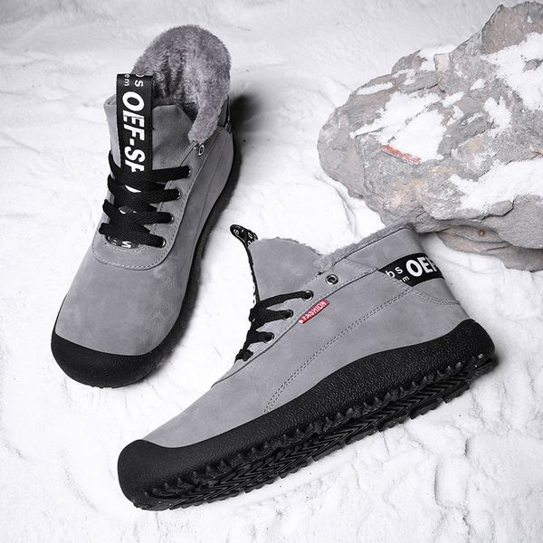 big size 39-48 new winter men boots waterproof comfortable snow boots fur warm ankle shoes men footwear male, Black
big size 39-48 new winter men boots waterproof comfortable snow boots fur warm ankle shoes men footwear male, Black