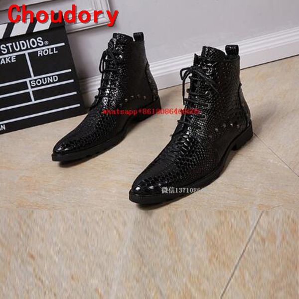 mens winter footwear autumn waterproof boots crocodile skin black genuine leather high alligator shoes for men
mens winter footwear autumn waterproof boots crocodile skin black genuine leather high alligator shoes for men