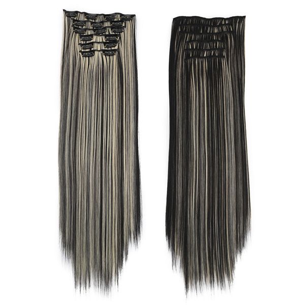 wig clips hair chemical fiber high temperature long straight hair no trace wig 16 clip hairpin 60cm 24 inch, Black
wig clips hair chemical fiber high temperature long straight hair no trace wig 16 clip hairpin 60cm 24 inch, Black