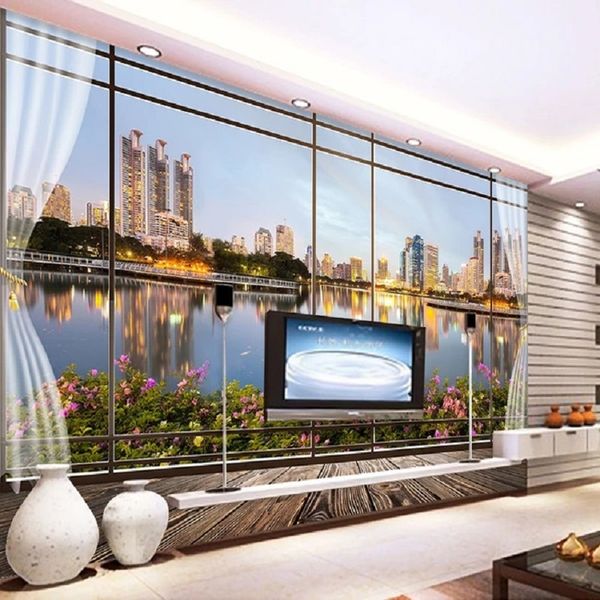 custom large mural 3d wallpaper modern creative 3d expansion space false window city night tv back wall decor deep 5d embossed
custom large mural 3d wallpaper modern creative 3d expansion space false window city night tv back wall decor deep 5d embossed