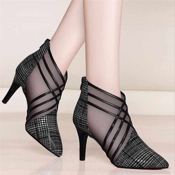 new woman shoes spring fashion mesh lace crossed stripe pointed toe women high heel pumps feminine mujer sandals tyu7, Black
new woman shoes spring fashion mesh lace crossed stripe pointed toe women high heel pumps feminine mujer sandals tyu7, Black