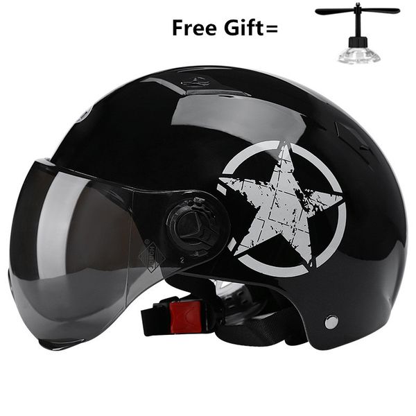 2019 new motorcycle helmet electric car helmet safety supplies sunscreen lens summer gloss black
2019 new motorcycle helmet electric car helmet safety supplies sunscreen lens summer gloss black