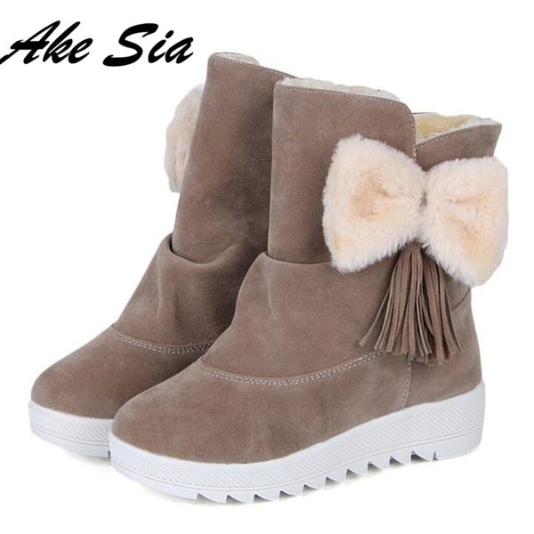 new fashion fur female warm ankle boots women boots bowknot snow and autumn winter women shoes, Black
new fashion fur female warm ankle boots women boots bowknot snow and autumn winter women shoes, Black